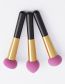 Fashion Purple 3 Puff Makeup Brushes