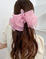 Fashion Grey - Spring Clip Chiffon Bow Hair Clip