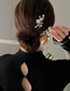 Fashion Silver - Simple Alloy Pearl Flower Hairpin
