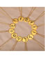Fashion Platinum Aquarius Stainless Steel Zodiac Circle Medal Necklace