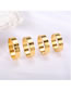 Fashion Roman Numerals - Gold Stainless Steel Engraved Roman Numeral Ring