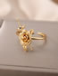 Fashion Gold Pure Copper Rose Sword Ring