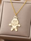 Fashion 2 - Platinum Stainless Steel Robot Necklace