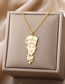 Fashion 3-gold Stainless Steel Portrait Necklace