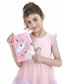 Fashion Pink Cartoon Unicorn Plush Notebook