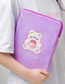 Fashion Little Blue Tiger (universal 9.7-11 Inch Ipad) Cartoon Plush Tablet Storage Bag