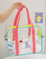 Fashion Pink (large) Cartoon Transparent Bear Handbag
