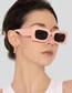 Fashion Jelly Powder Ash Flakes Pc Square Small Frame Sunglasses
