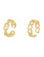 Fashion Gold-3 Copper Cutout Heart Ring