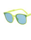 Fashion Green Frame Blue Film Pc Round Large Frame Sunglasses
