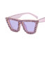Fashion Pink Pc Diamond Cat Eye Sunglasses