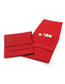 Fashion Red Microfiber Leather Square Suede Jewelry Bag