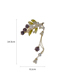 Fashion Spring Clip - Gold Lily Of The Valley Pearl Fringe Hair Clip