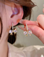 Fashion Golden Butterfly Alloy Mother-of-pearl Butterfly Pearl Earrings