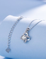 Fashion Silver Clover Brass And Diamond Four Leaf Clover Necklace