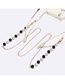 Fashion Gold Alloy Pearl Beaded Chain Glasses Chain