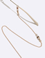 Fashion Gold Alloy Diamond Pearl Glasses Chain