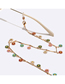 Fashion Color Metal Drop Oil Flower Glasses Chain