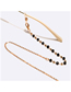 Fashion Gold Alloy Crystal Chain Glasses Chain