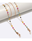 Fashion Color Alloy Color Crystal Glasses Chain
