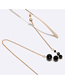 Fashion Gold Alloy Size Crystal Glasses Chain