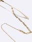 Fashion Gold Alloy Word 8 Chain Glasses Chain
