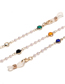 Fashion Color Alloy Stained Glass Glasses Chain