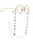 Fashion Gold Alloy Loose Bead Glasses Chain