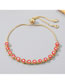 Fashion 12# Red Small Round Eye Bracelet Copper Gold Plated Zirconium Oil Eye Bracelet