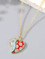 Fashion 5#rainbow Necklace Zj Zirconium Drop Oil Rainbow Necklace In Gold Plated Copper