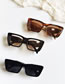 Fashion Black Pc Square Large Frame Sunglasses