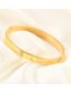 Fashion Gold Color Stainless Steel Glossy Snap Bracelet