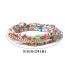 Fashion Red Multilayer Rice Beads And Ball Beads Bracelet