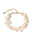 Fashion 1# Pearl Beaded Multilayer Bracelet