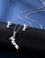 Fashion Silver Color Titanium Mama Stud Necklace Set