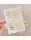 Fashion 5# Large Flower Hairpin Metal-studded Pearl Flower Gripper
