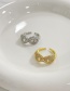 Fashion Gold Bronze Zircon Pig Nose Ring