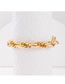 Fashion Gold Alloy Thick Chain Single Layer Anklet