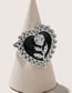 Fashion 2# Alloy Rose Oil Drop Ring
