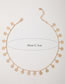 Fashion Gold Alloy Flower Disc Necklace