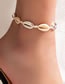 Fashion 4# Resin Shell Anklet
