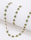Fashion Gold Alloy Drop Oil Flower Bracelet Necklace Set