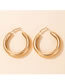 Fashion Gold And Silver Alloy Geometric Round Earrings