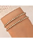 Fashion Gold Alloy Diamond Claw Chain Bracelet