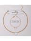 Fashion Gold Alloy Hollow Heart Bracelet Necklace Set