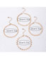 Fashion Gold Alloy Triangle Disc Anklet Set