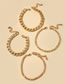 Fashion Gold Metal Chain Bracelet Set