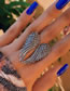 Fashion Silver Alloy Wing Ring