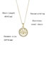 Fashion Gold Stainless Steel Diamond Eye Necklace