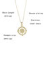 Fashion Gold Bronze Zirconium Sun Necklace